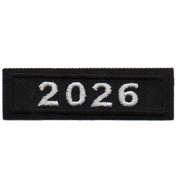 2027 Black Year Bar Patch