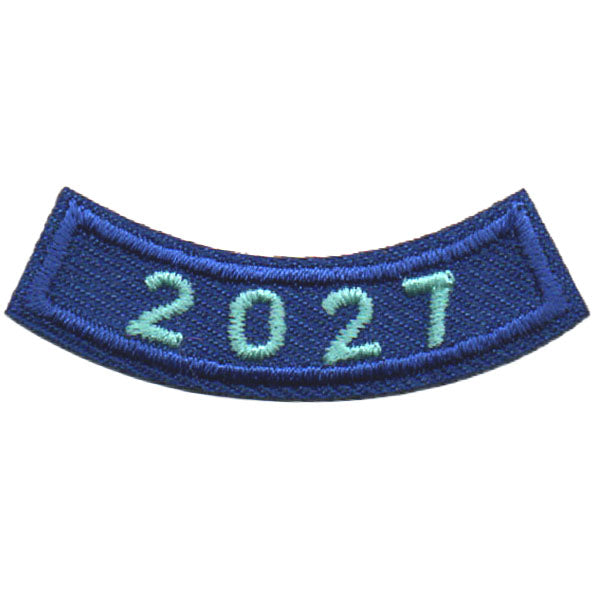 2027 Blue Year Rocker Patch