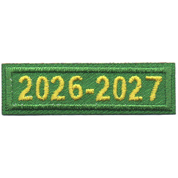 2026-2027 Green Year Bar Patch