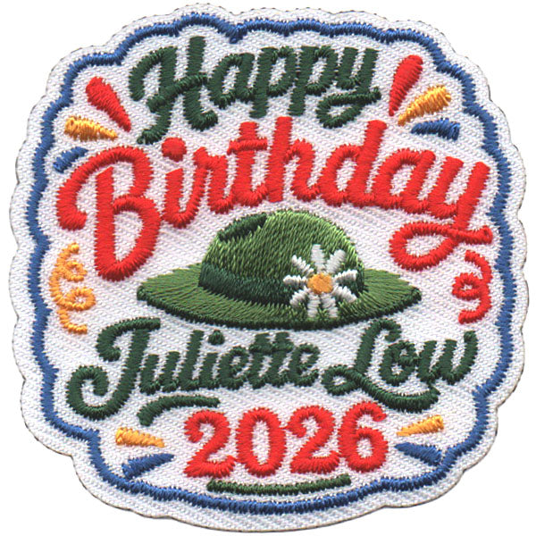 2026 Happy Birthday Juliette Low Patch