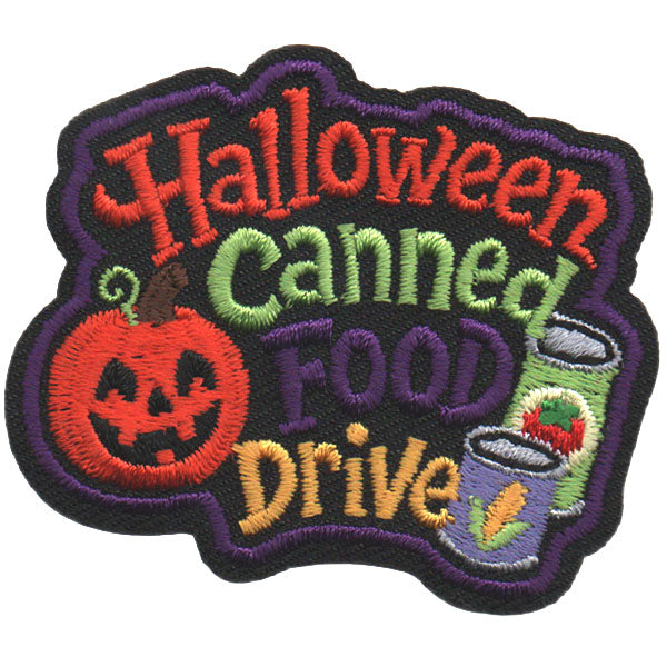 Halloween Canned Food Drive Patch