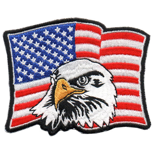 Eagle Head & American Flag