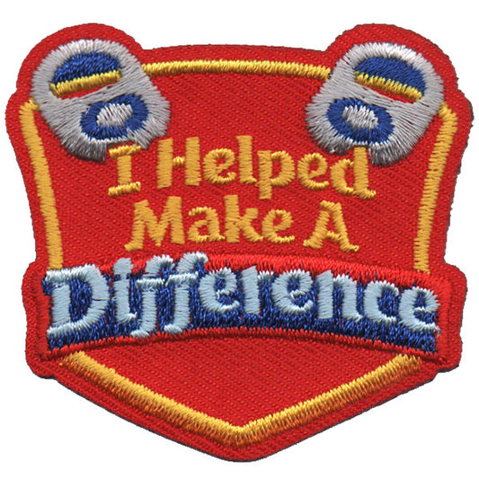 I Helped Make a Difference Patch
