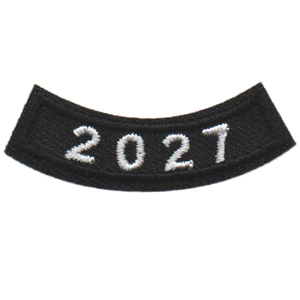 2027 Black Year Rocker Patch