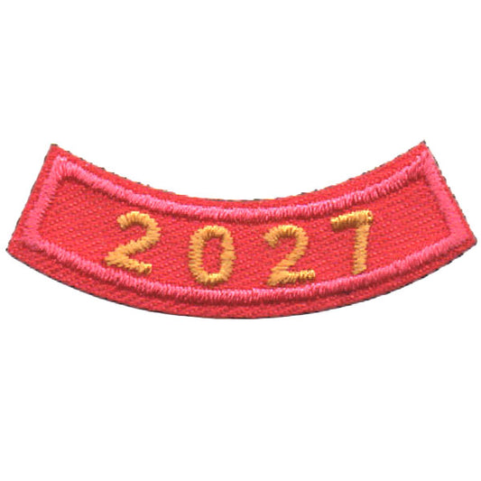 2027 Pink Year Rocker Patch