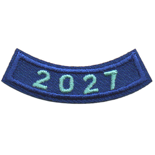2027 Blue Year Rocker Patch