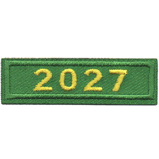 2027 Green Year Bar Patch