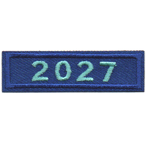2027 Blue Year Bar Patch