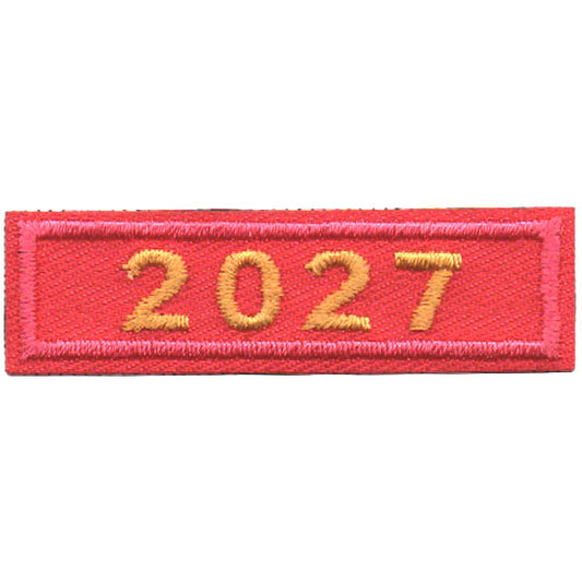2027 Pink Year Bar Patch