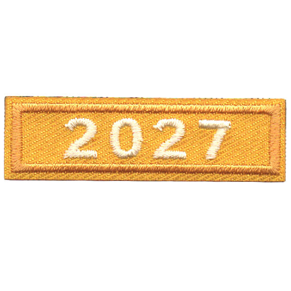 2027 Gold Year Bar Patch