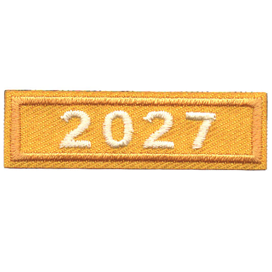 2027 Gold Year Bar Patch