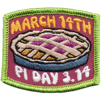 Pi Day 3.14  March 14th Patch